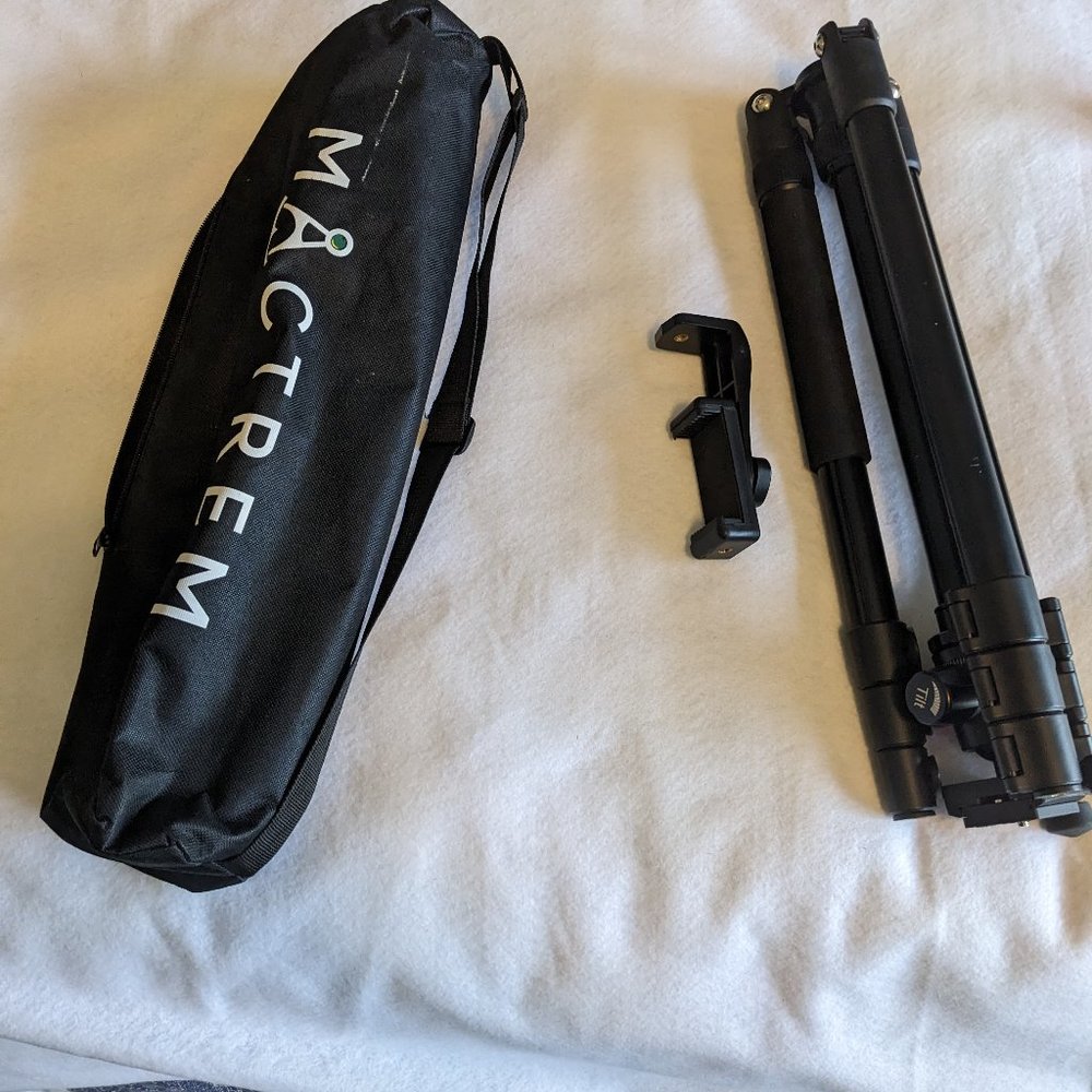 MACTREM Professional Camera Tripod/Monopod with Phone Mount, 62" DSLR